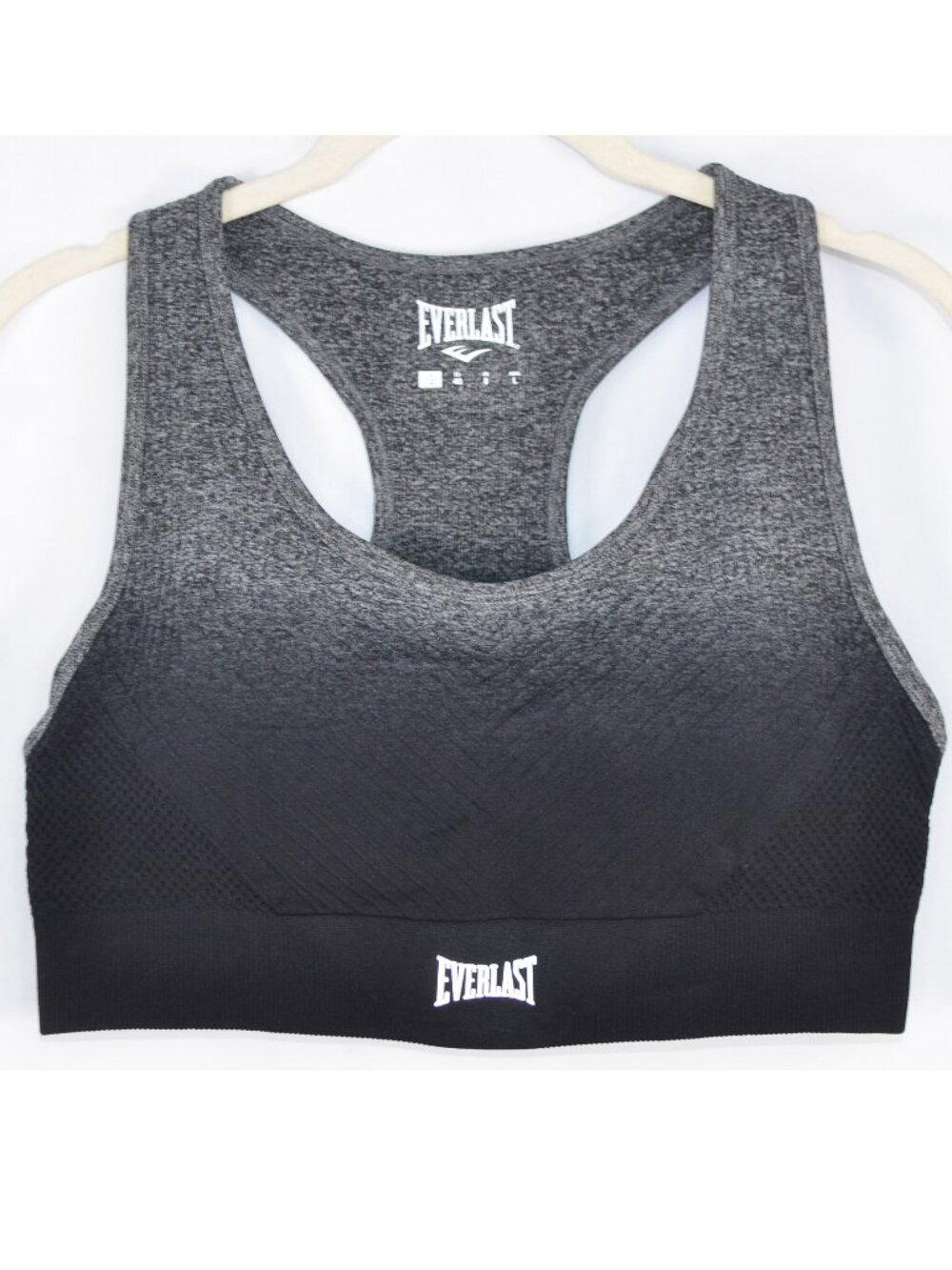 EVERLAST Seamless Ombre Crop Sports Bra Medium Support Size 8 (32AA-32DD)